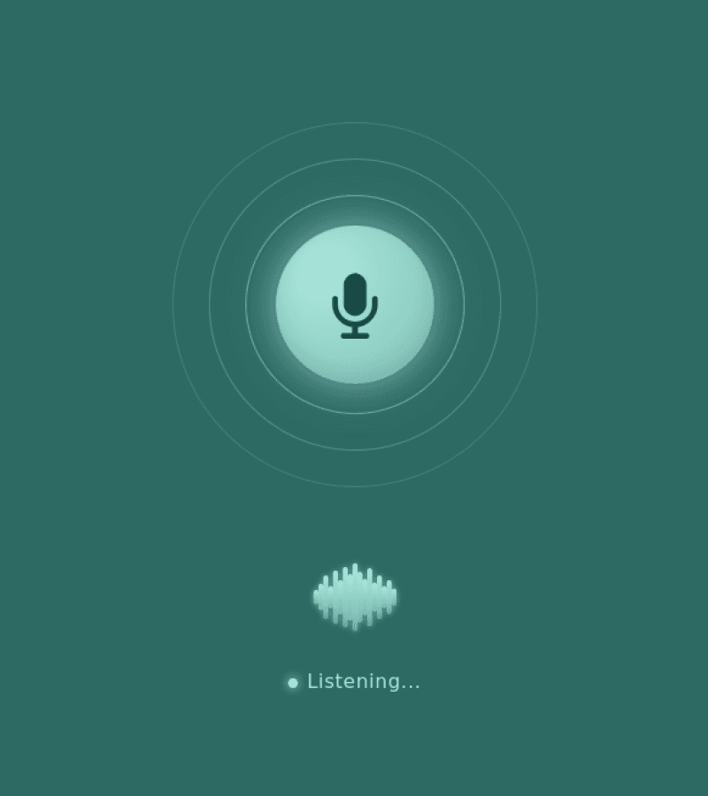Person speaking with NOVA AI companion