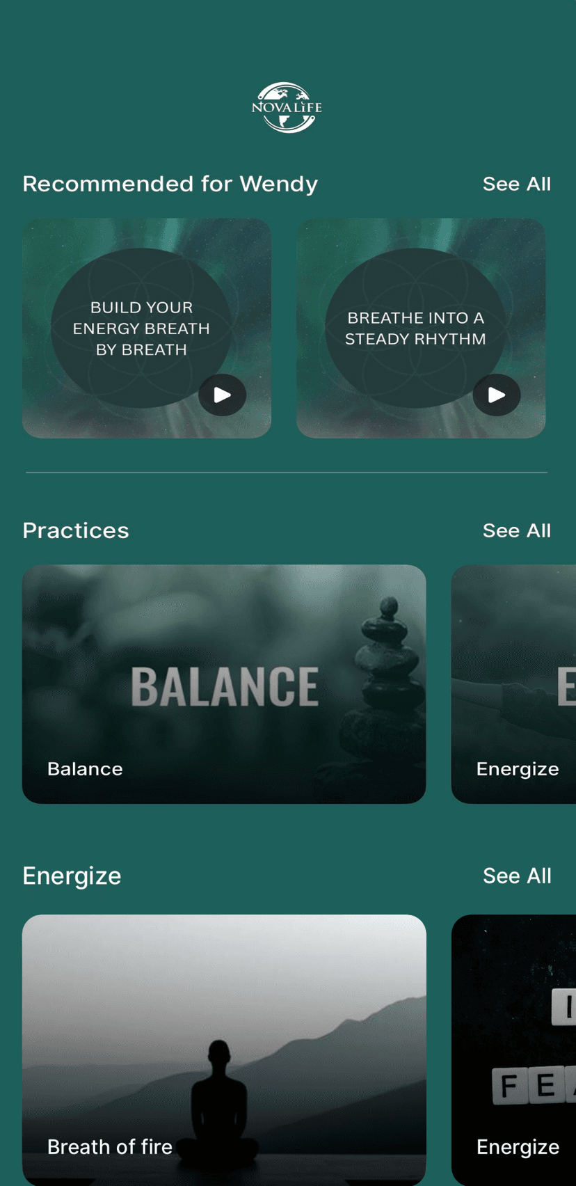 Content Library screen
